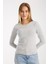 Kadın Uzun Kollu Yuvarlak Yaka Esnek Basic Bluz – Günlük ve Şık 3009 1