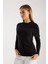 Kadın Uzun Kollu Yuvarlak Yaka Yün Karışımlı Basic Triko Bluz 3010 2