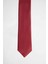 3'lü Paket Düz Ince Bordo Erkek Kravat 2