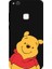 Huawei P10 Lite Için Siyah Pooh Smile Desenli Silikon Kılıf 1