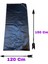5 Adet 120X150CM Dökme Kalın Çöp Poşeti Siyah Mega Boy 1