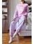 Kadın Kolları Peluş Detaylı Yumoş Pijama Takımı 2