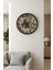 Çarklı Duvar Saati, Modern Dünya Haritası Desenli Roma Rakamı Duvar Saati 60cm Çap (CON-6002) 3