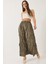 Kadın Beli Lastikli Crush Efektli Uzun Etek 1