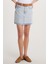 Kadın Slim Fit Dar Kesim Cepli Mini Denim Etek 1
