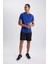Fit Slim Fit Dar Kesim Sporcu Standart Paça Şort V3030AZ23AU 4