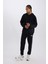 Fit Kalın Jogger Eşofman Altı NBA Wordmark Standart Fit Cepli Esnek Bantlı Paça D3231AX24WN 2