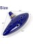 Ocarina 12 Ton Alto C Seramik Ocarina Müzik Aleti Şarkı Kitabı Boyun Dize Boyun Kordon Taşıma Çantası Mavi (Yurt Dışından) 3