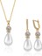 Damla Inci Gold 925 Ayar Gümüş Kadın Set 2