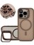 Apple Iphone 15 Pro Max Uyumlu Kılıf Standlı Mat Magsafe Metal Tuş Kamera Lens Hediyeli Nevada Case 1