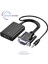 VGA HDMI Aktif Dönüştürücü VGA To HDMI Kablolu VGA Erkek HDMI Dişi VGA In HDMI Out Converter 1