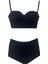 Yüksek Bel Siyah Kadın Bikini 1