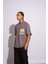 Erkek Oversize T-Shirt 104 Gri 5