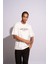 Erkek Oversize T-Shirt L'art Beyaz 5