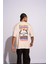 Erkek Oversize T-Shirt Academie Bej 1