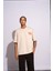 Erkek Oversize T-Shirt Academie Bej 5