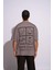 Erkek Oversize T-Shirt Arabic Gri 1