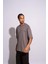 Erkek Oversize T-Shirt Arabic Gri 3