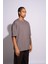 Erkek Oversize T-Shirt Arabic Gri 5