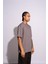 Erkek Oversize T-Shirt Life Fast Gri 5