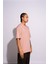 Erkek Oversize T-Shirt Life Fast Pembe 5