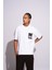 Erkek Oversize T-Shirt 104 Beyaz 3