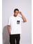Erkek Oversize T-Shirt 104 Beyaz 4