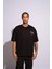 Erkek Oversize T-Shirt Academie Siyah 2