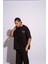 Erkek Oversize T-Shirt Academie Siyah 4
