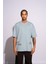 Erkek Oversize T-Shirt Saint Antoinne Mavi 3