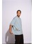 Erkek Oversize T-Shirt Saint Antoinne Mavi 5