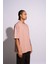 Erkek Oversize T-Shirt Mantar Pembe 4