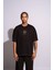 Erkek Oversize T-Shirt Mandela Siyah 2