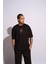 Erkek Oversize T-Shirt Mandela Siyah 5
