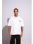 Erkek Oversize T-Shirt Academie Beyaz 2