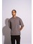 Erkek Oversize T-Shirt Ninja Gri 4