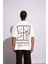 Erkek Oversize T-Shirt Arabic Beyaz 1