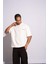Erkek Oversize T-Shirt Arabic Beyaz 4