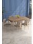 Lars Atlantik 80X132 Açılabilir Mdf Masa Yemek Odası Takımı,mutfak Takımı 6 Adet Sandalye 1