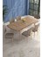 Lars Atlantik 80X132 Açılabilir Mdf Masa Yemek Odası Takımı,mutfak Takımı 6 Adet Sandalye 2