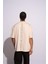 Erkek Oversize T-Shirt Ra Bej 4