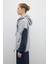 Önü Fermuar Detaylı Kapüşonlu Sweatshirt Gri K2623827_004 4