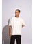 Erkek Oversize T-Shirt Ninja Beyaz 5