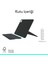 Flip Folio iPad Pro 13 Inç (M4), iPad Air 13 Inç (M2 ve M3) ile Uyumlu Klavyeli Tablet Kılıfı, Siyah 2