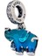 Sallantılı Mavi Cam Fil Charm 3