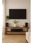 Ahşap Tv Sehpası Tv Ünitesi Tv Stand Eskitme Ceviz Renk 1