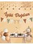 Karamel Iyi Ki Doğdun Kaligrafi Banner ve Desenli Flama Set 2