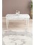Mona Beyaz Mermer 80X132 Açılabilir Mdf Masa Yemek Odası Takımı, Mutfak Takımı 4 Adet Sandalye, 1 Bench 5