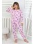 Kuromi Desenli Pembe Kız Çocuk Pijama Takımı 5
