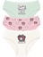 Kız Çocuk Külot 3'lü Baskılı (%96 Pamuk - %4 Elastan) 1